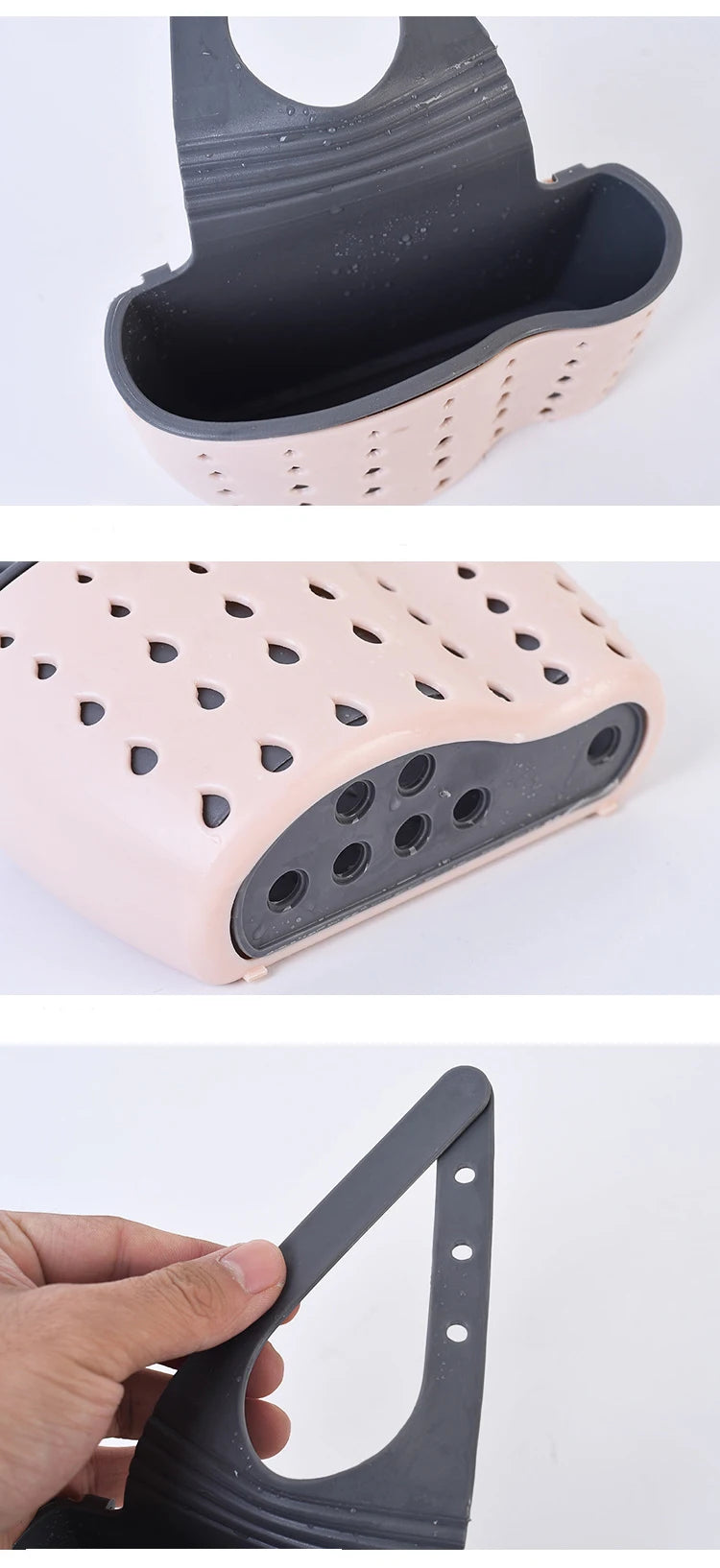 Adjustable Kitchen Sink Sponge Holder – Hanging Drain Basket