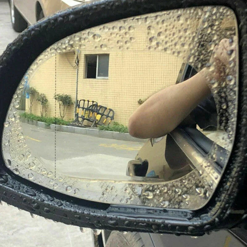 2-Pack Rainproof Rearview Mirror Film – Anti-Fog & Waterproof