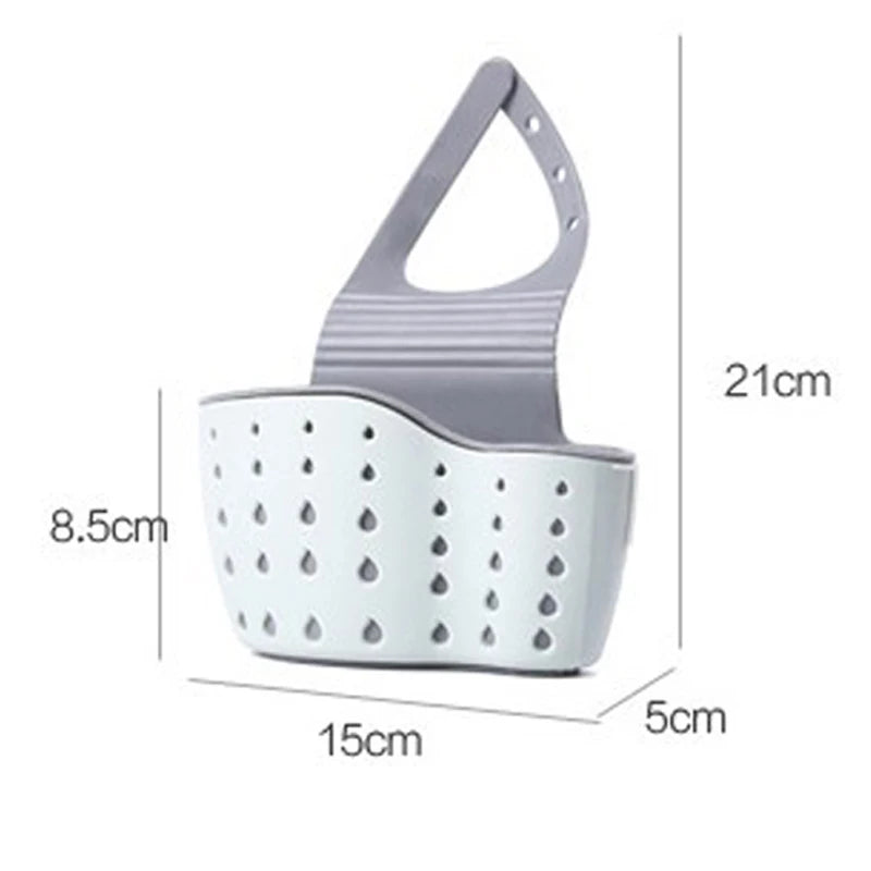 Adjustable Kitchen Sink Sponge Holder – Hanging Drain Basket