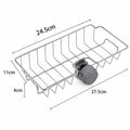 Kitchen Sink Faucet Organizer – Stainless Steel Sponge Holder